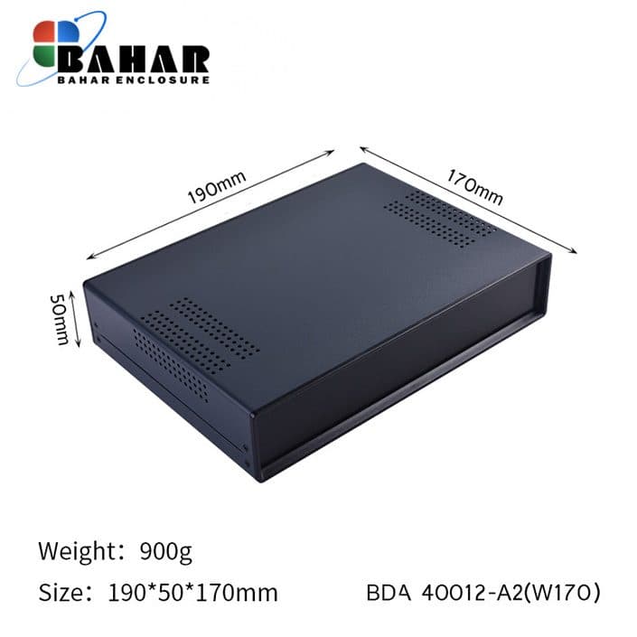 BDA 40012-A2 W170 جعبه فلزی با پانل پلاستیکی