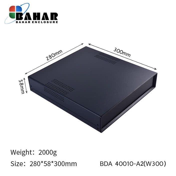 BDA 40010-A2 W300 جعبه فلزی با پانل پلاستیکی