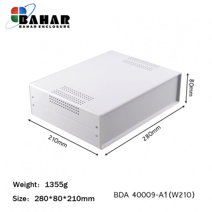 BDA 40009-A1 W210 جعبه فلزی با پانل پلاستیکی