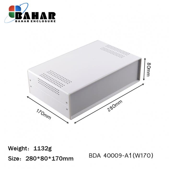 BDA 40009-A1 W170 جعبه فلزی با پانل پلاستیکی