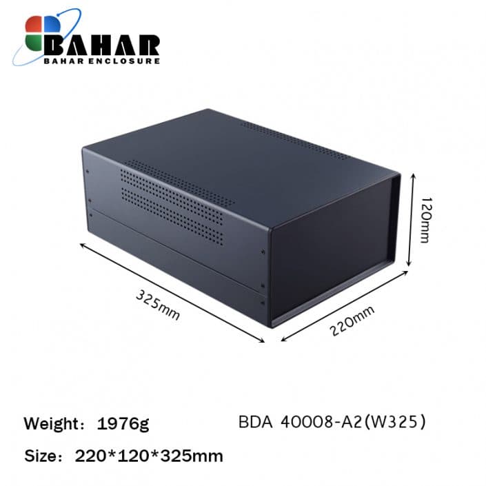 BDA 40008-A2 W325 جعبه فلزی با پانل پلاستیکی