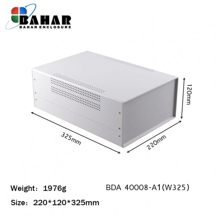 BDA 40008-A1 W325 جعبه فلزی با پانل پلاستیکی