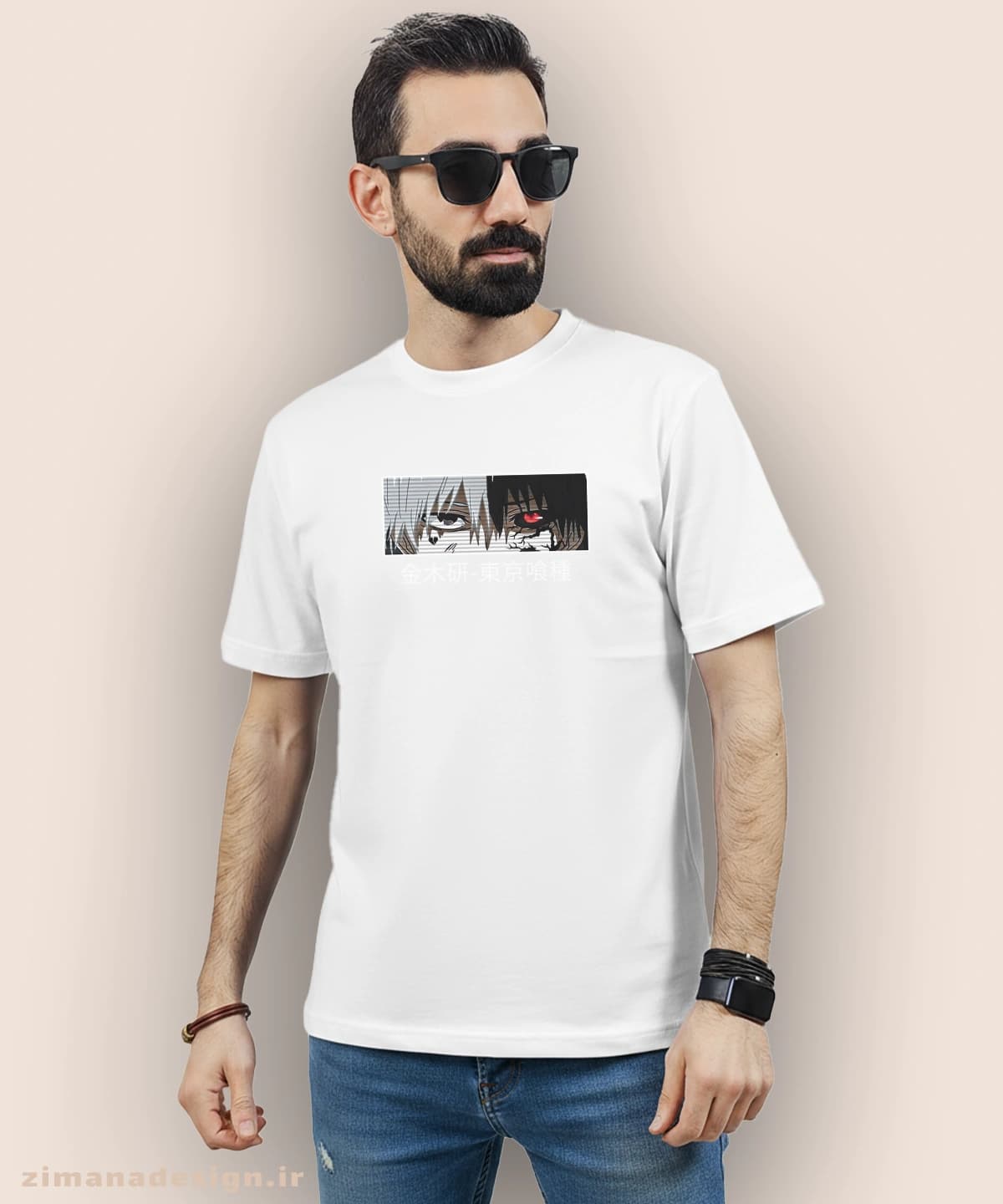 تیشرت مردانه و زنانه طرح توکیو غول شخصیت کانکی کد 955 — تصویر ۳