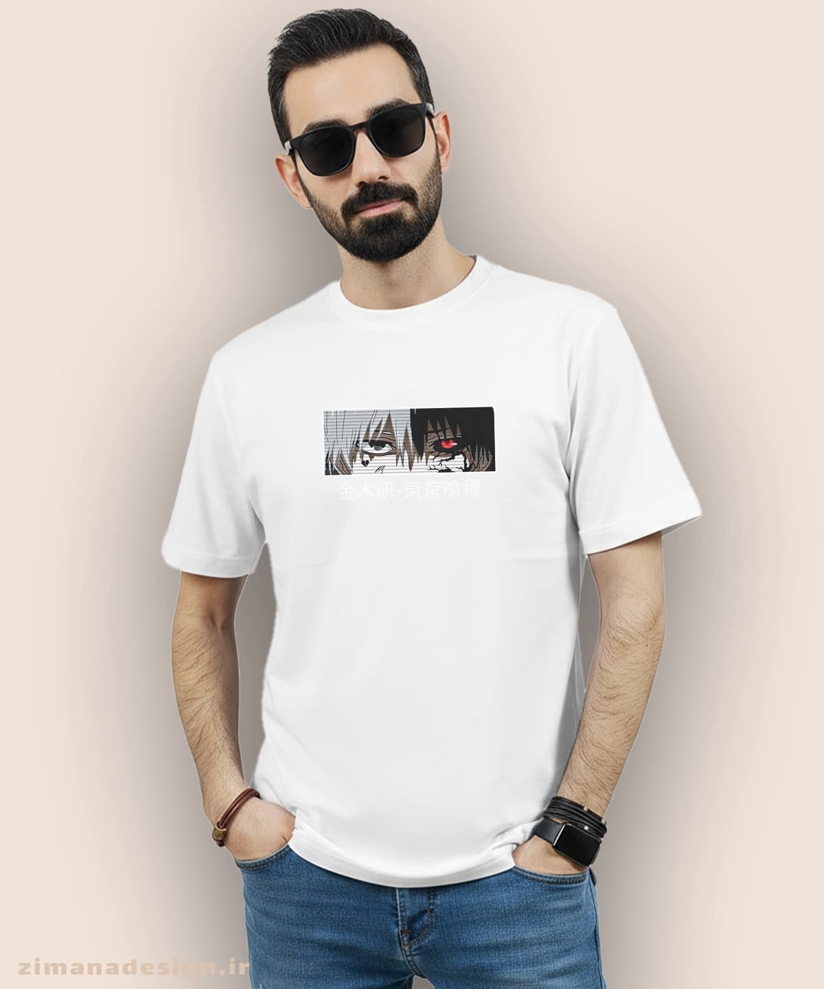 تیشرت مردانه و زنانه طرح توکیو غول شخصیت کانکی کد 955 — تصویر ۵