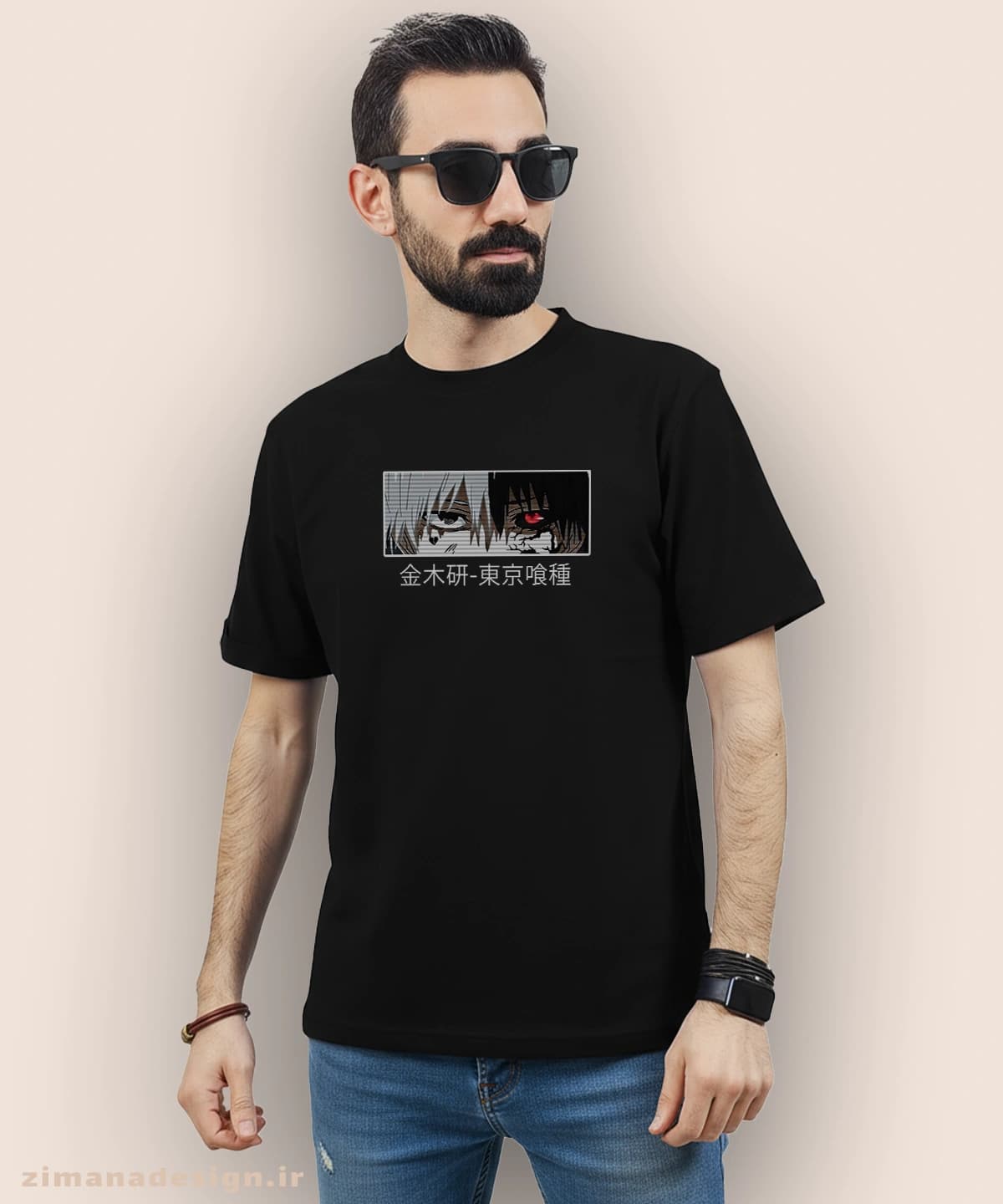 تیشرت مردانه و زنانه طرح توکیو غول شخصیت کانکی کد 955 — تصویر ۴