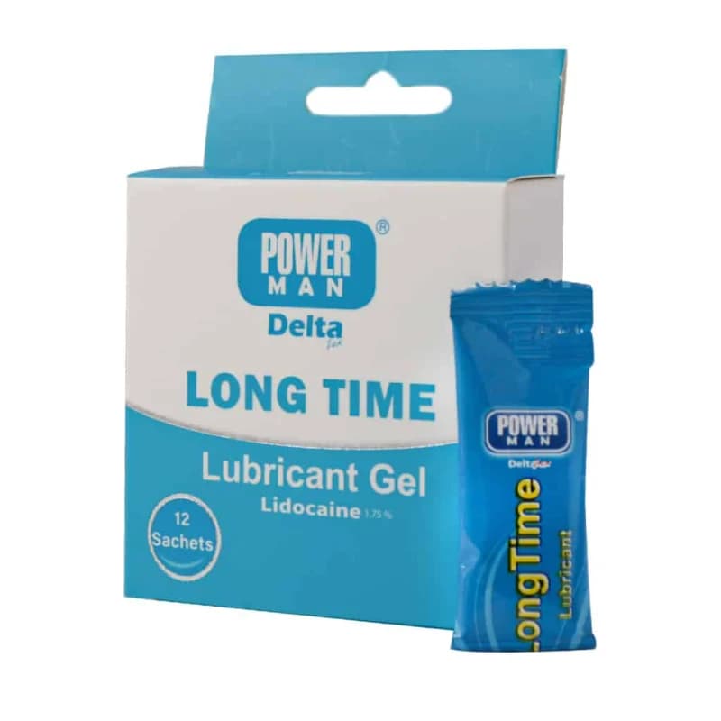 ساشه ژل تاخیری پاورمن دلتازکس مدل Long Time بسته 12 عددی