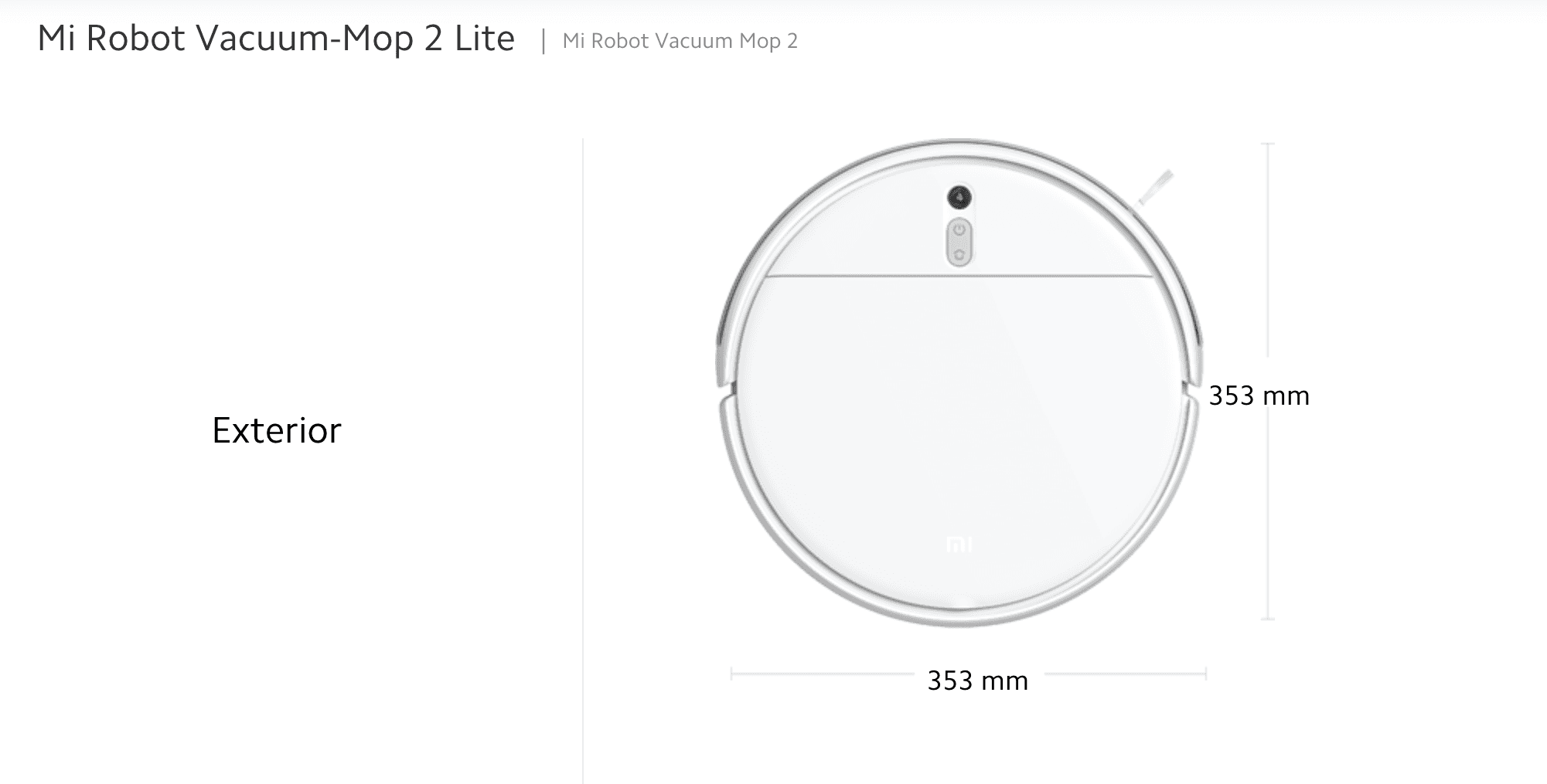 جاروبرقی رباتیک شیائومی Mi Robot Vacuum-mop 2 Lite + ست لوازم مصرفی رایگان — تصویر ۵