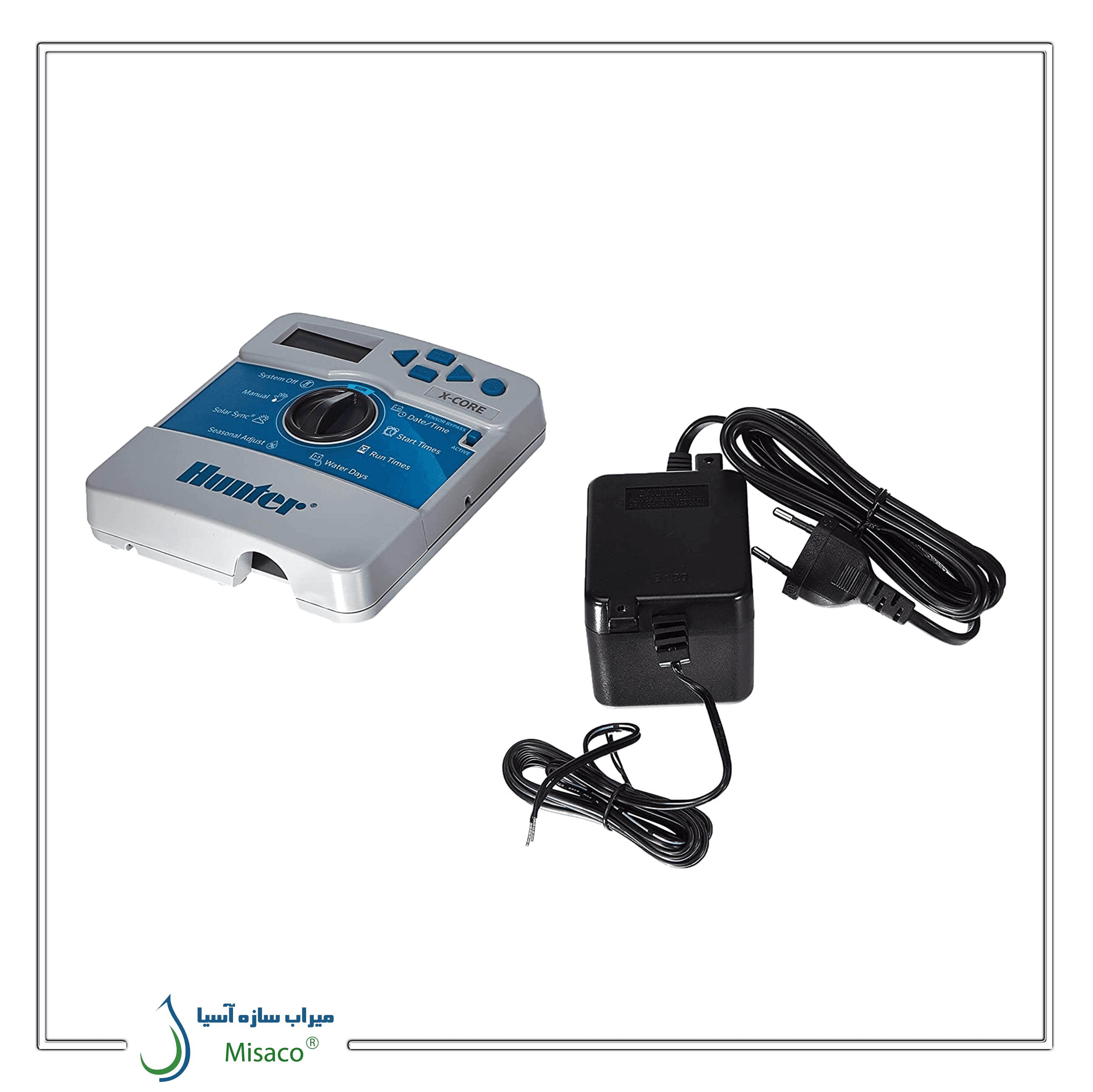کنترلر آبیاری مدل x-core هانتر 8 ایستگاه – بدون درب — تصویر ۳