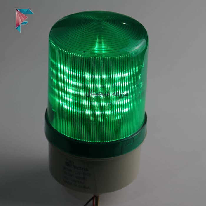 چراغ گردان led سبز | 220 ولت | 4 حالت کاری — تصویر ۲