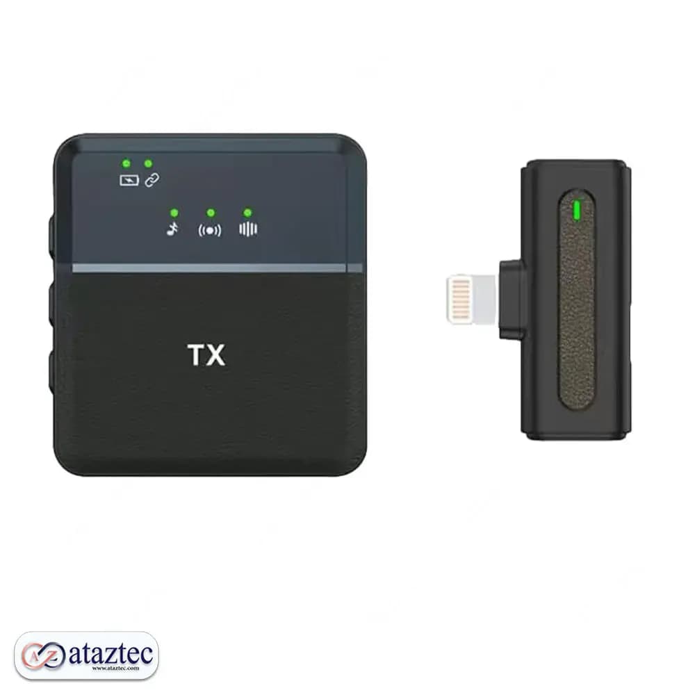 میکروفون یقهای بیسیم تکی و دو میکروفون مدل SX8 | برد تا 20 متر و تا 6 ساعت عملکرد مداوم — تصویر ۲
