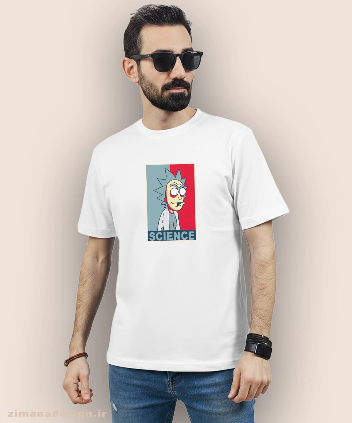 تیشرت مردانه و زنانه طرح ریک اند مورتی کد 893 — تصویر ۲