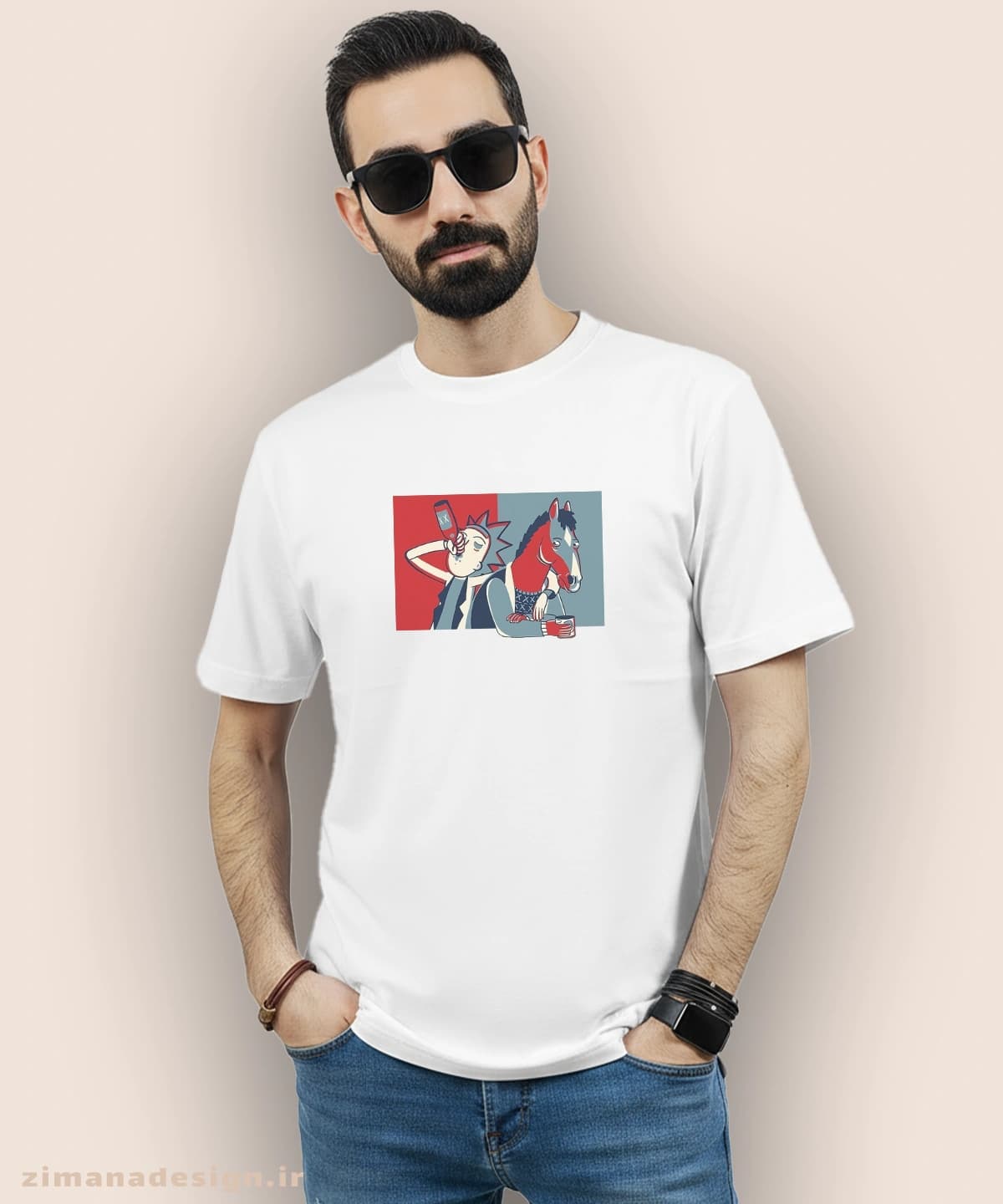 تیشرت مردانه و زنانه طرح ریک اند مورتی کد 887 — تصویر ۵