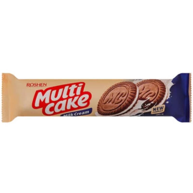 بیسکوییت مولتی کیک کرم شیری روشن ۱۸۰ گرمی
