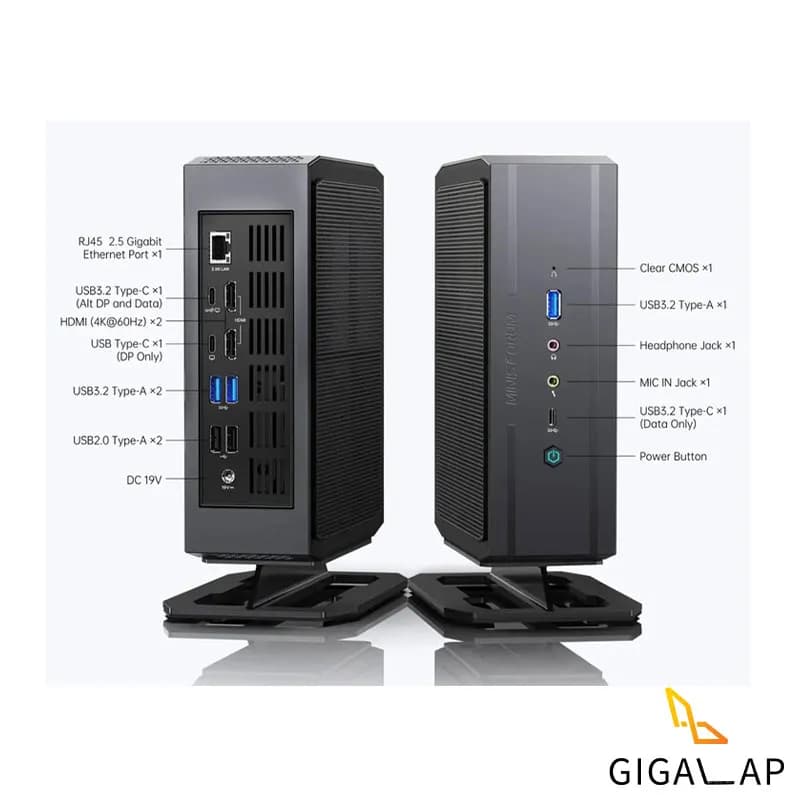 مینی کیس MINISFORME HN-2673 مدل I7 12650H 16GB 1TB SSD INTEL IRIS