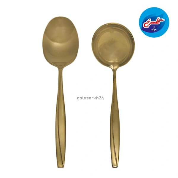 سرویس قاشق و چنگال ام جی 150 پارچه مدل ماینز طلایی — تصویر ۵