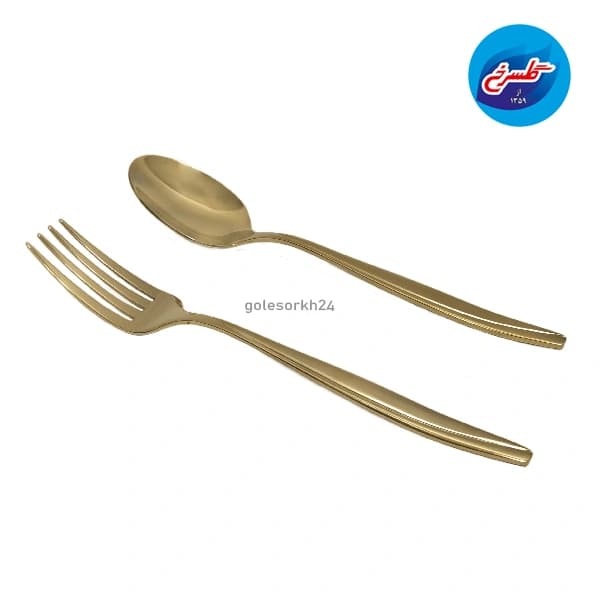سرویس قاشق و چنگال ام جی 150 پارچه مدل ماینز طلایی — تصویر ۸