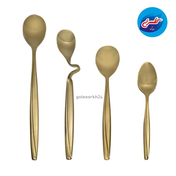 سرویس قاشق و چنگال ام جی 150 پارچه مدل ماینز طلایی — تصویر ۶
