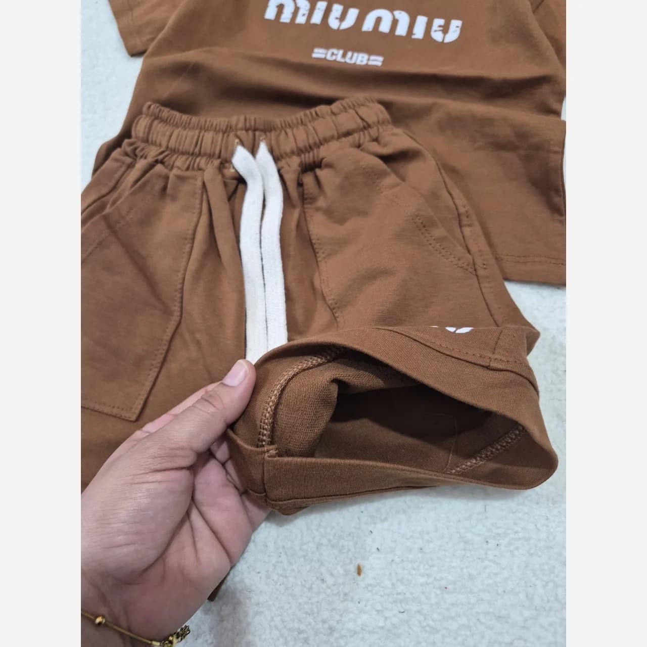 ست تیشرت و شلوارک دورس اسپرت دخترانه و پسرانه سایز 1 تا 6 سال — تصویر ۶