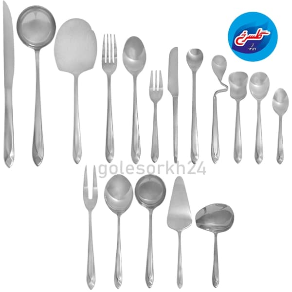سرویس قاشق و چنگال اس جی 143پارچه مدل 304 — تصویر ۲