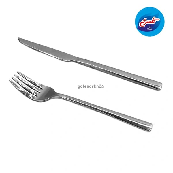 کاردوچنگال استیل کابان مدل شیکاگو(6عددچنگال6عددکارد) — تصویر ۶