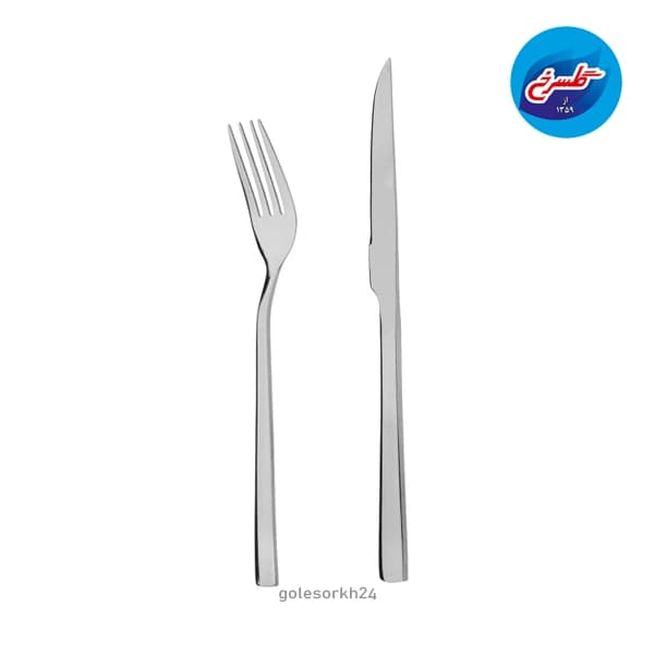 کاردوچنگال استیل کابان مدل شیکاگو(6عددچنگال6عددکارد) — تصویر ۲