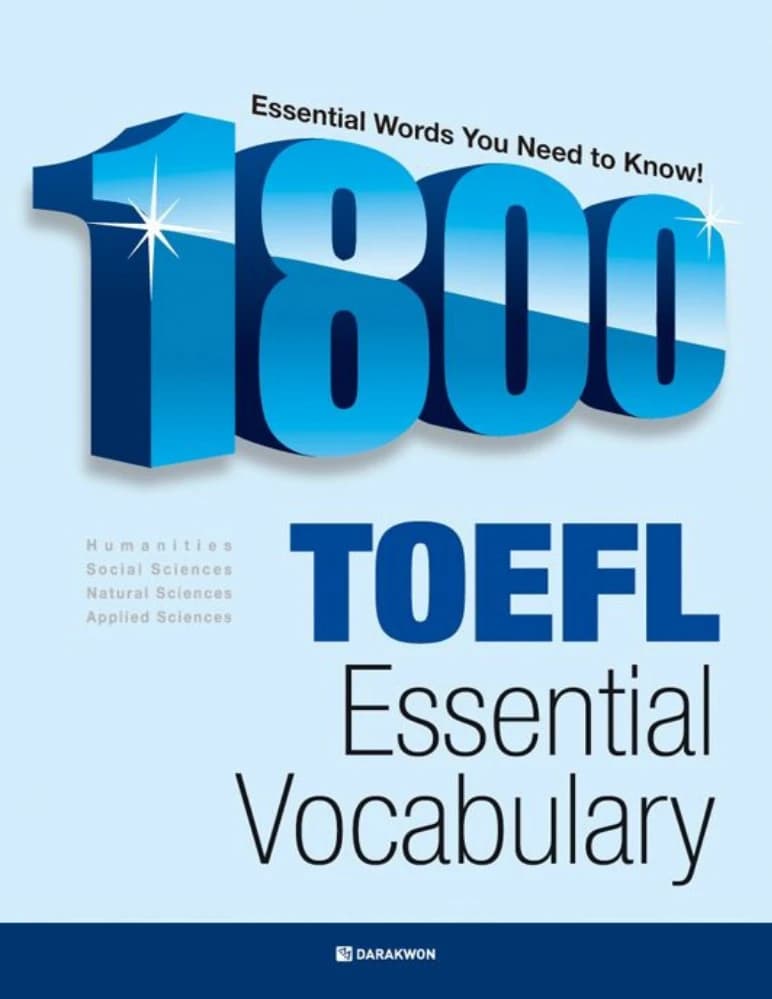 کتاب 1800 TOEFL Essential Vocabulary (۱۸۰۰ واژه ضروری تافل) نسخه انگلیسی PDF | سانگیک چو