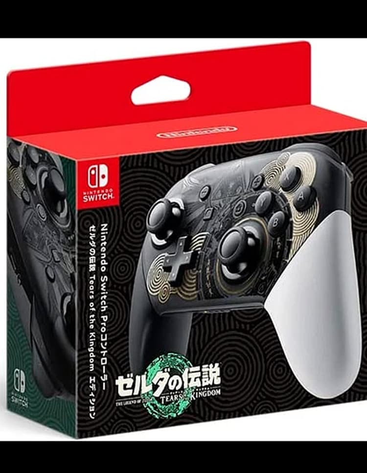 کنترلر پرو نینتندو سوییچ طرح بازی Zelda: Tears of the Kingdom