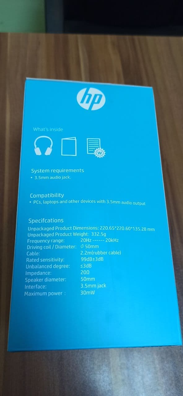 هدست اچ پی HP Gaming Headset H100 آکبند — تصویر ۵