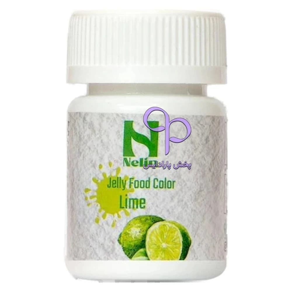رنگ ژله ای 35 گرمی نلین سبز لایم (Lime green)