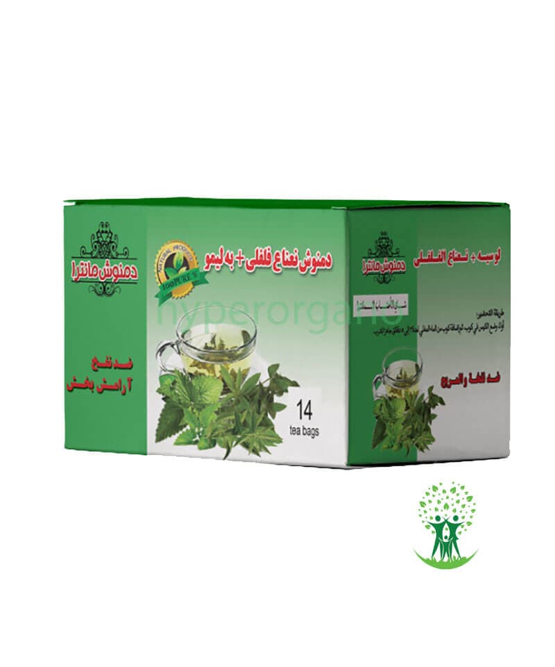 دمنوش نعناع فلفلی و به لیمو بسته مانترا 14 عددی