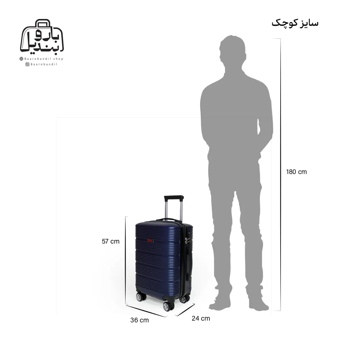 چمدان سایز کوچک دسینی Dessini