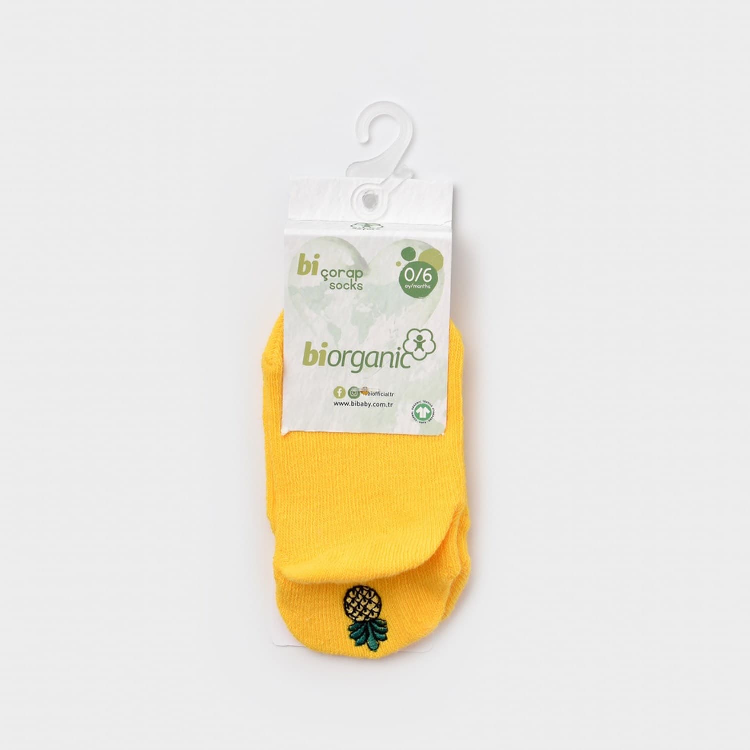 جوراب طرح آناناس برند بی ارگانیک biorganic