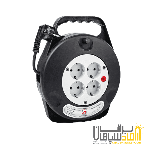 پریز سیار قرقره ای بزرگ پارسا (4 تابلویی ارت دار) B235 برند PARSA — تصویر ۲