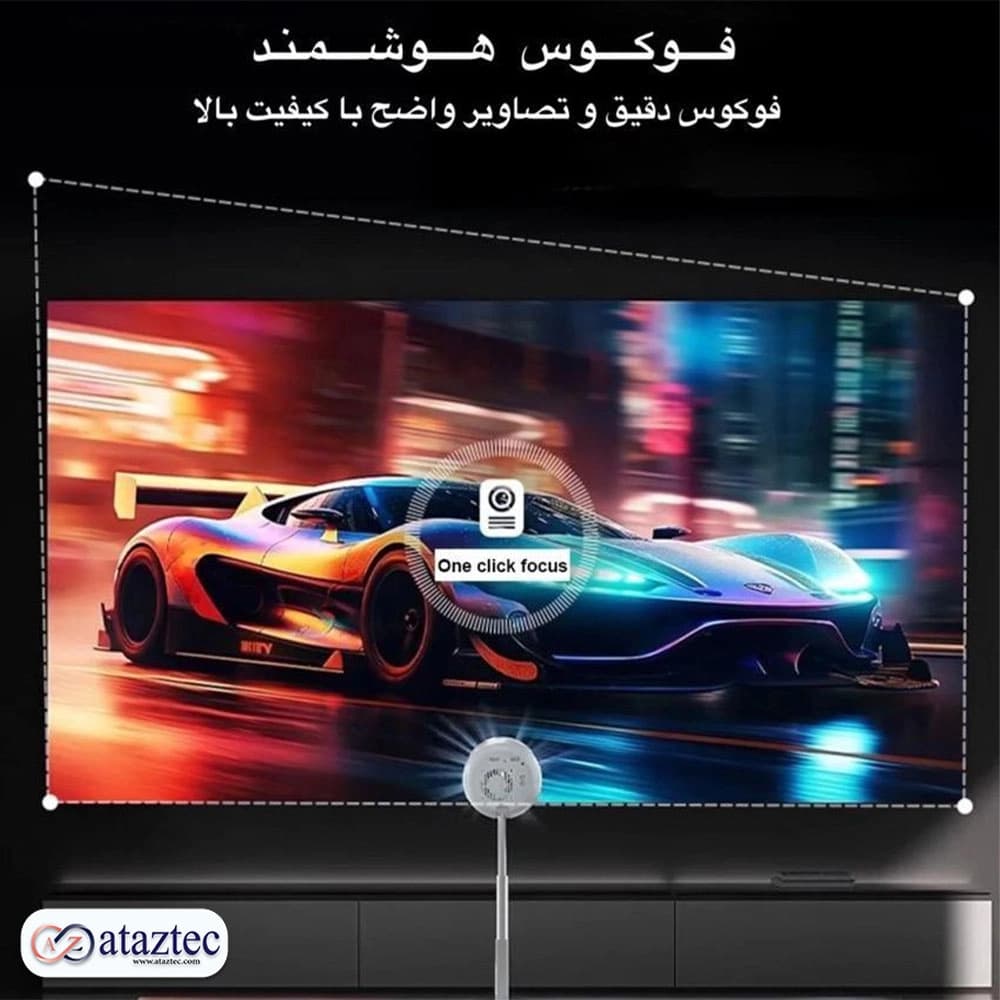 ویدئو پروژکتور TS_6 | اندروید 11 | تصویر 100 اینچی | کیفیت 1080 4k full hd — تصویر ۳
