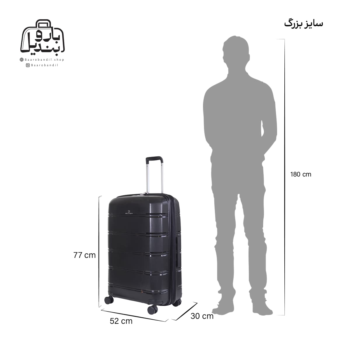 چمدان سایز بزرگ ریکاردو Ricardo — تصویر ۳