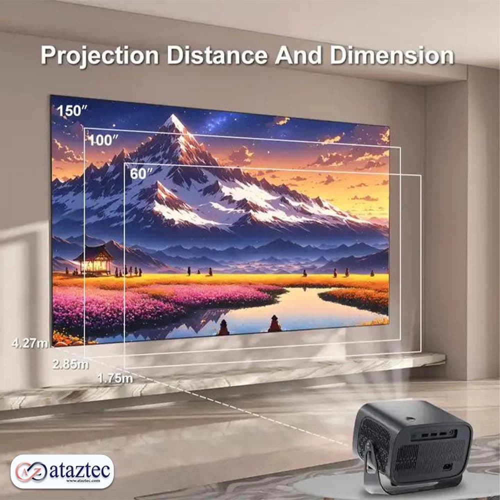 ویدئو پروژکتور هوشمند مدل A10 ( HY310 ) | کیفیت 4K-FUL HD — تصویر ۳