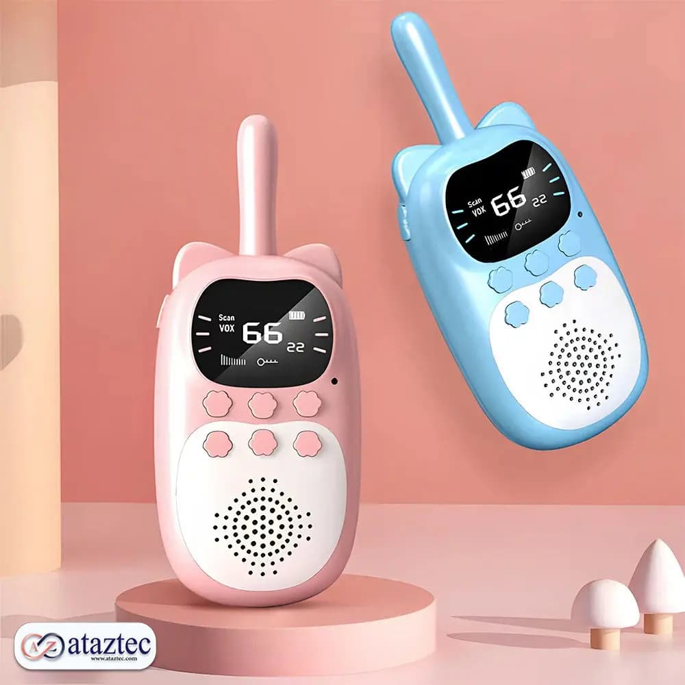 بی‌سیم کودک واکی تاکی مجموعه دو عددی مدل DJ200 |با برد 3 کیلومتری — تصویر ۴