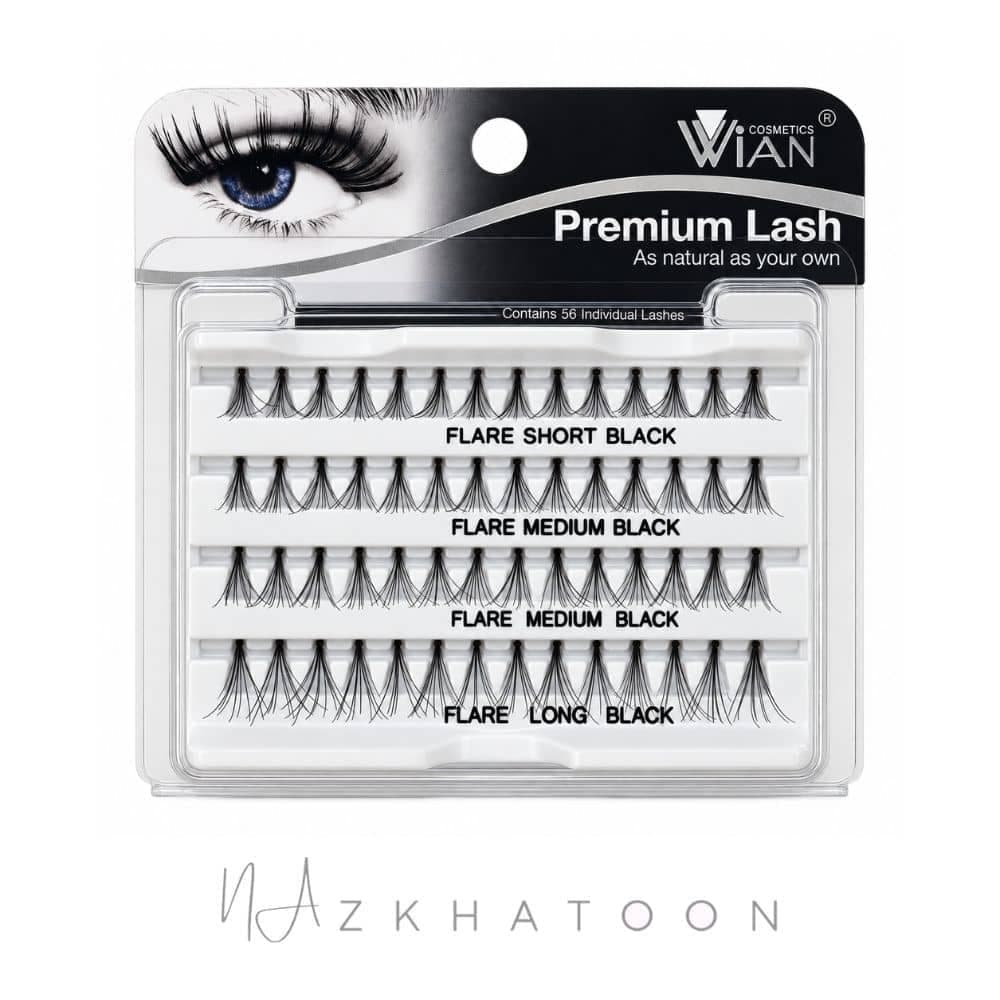 مژه مصنوعی وین مدل تکی با گره ۳ سایز ترکیبی | WIAN Knotted Individual Lashes Mixed Lengths