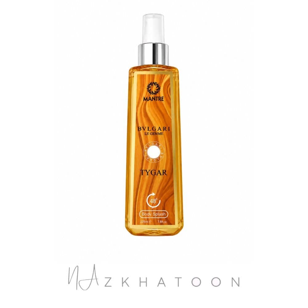 بادی اسپلش مردانه مانتره رایحه بولگاری تایگار | MANTRE Body Splash Bvlgari Tygar