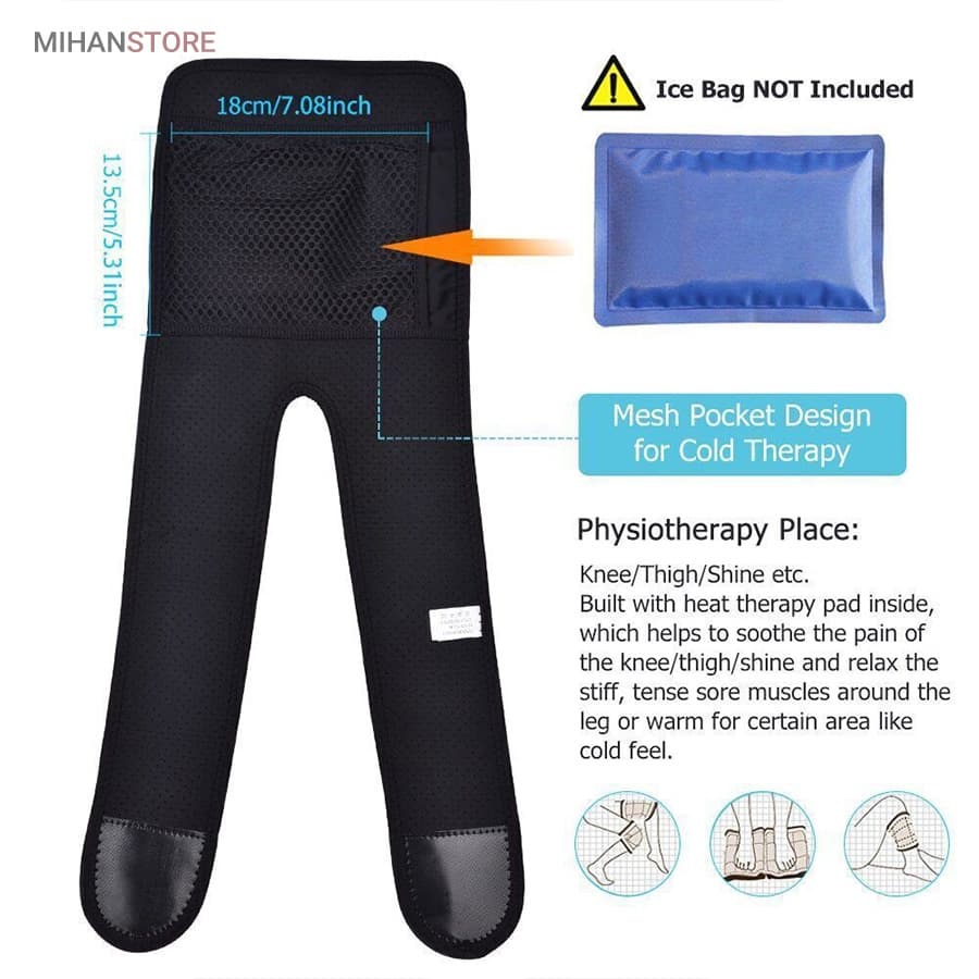 زانوبند حرارتی Knee Heating Pad | پد دمای سه حالته + USB | فروش ویژه قسطی ✅ — تصویر ۲