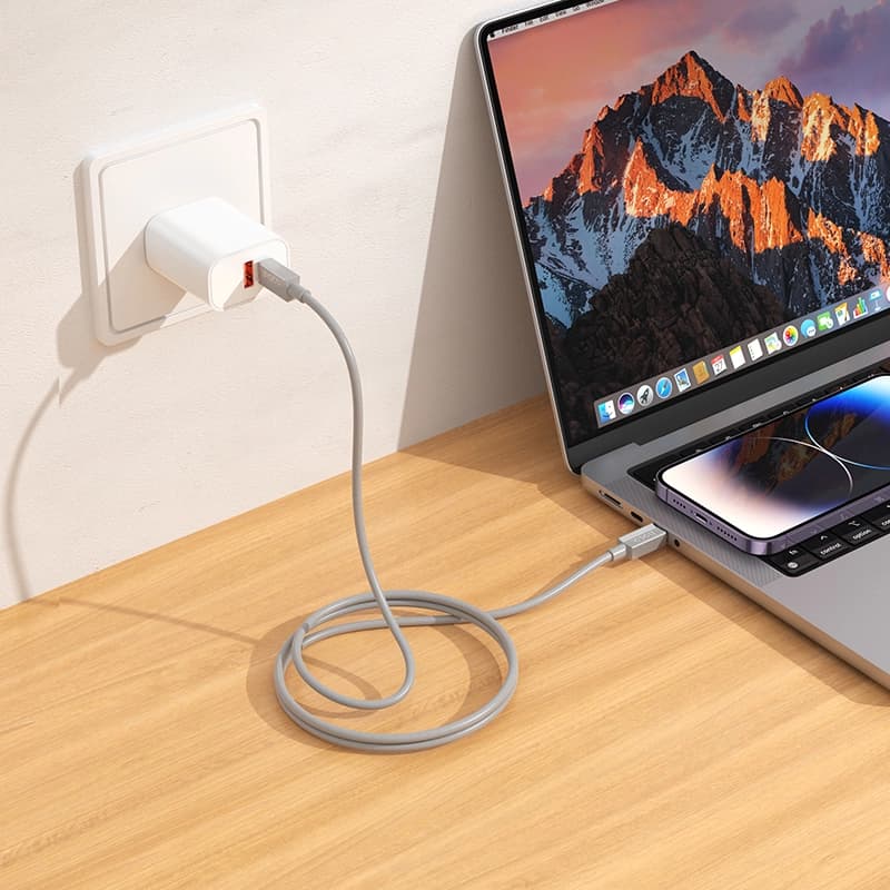 کابل شارژ 60 وات USB-C به USB-C هوکو مدل X107 طول 1 متر — تصویر ۷