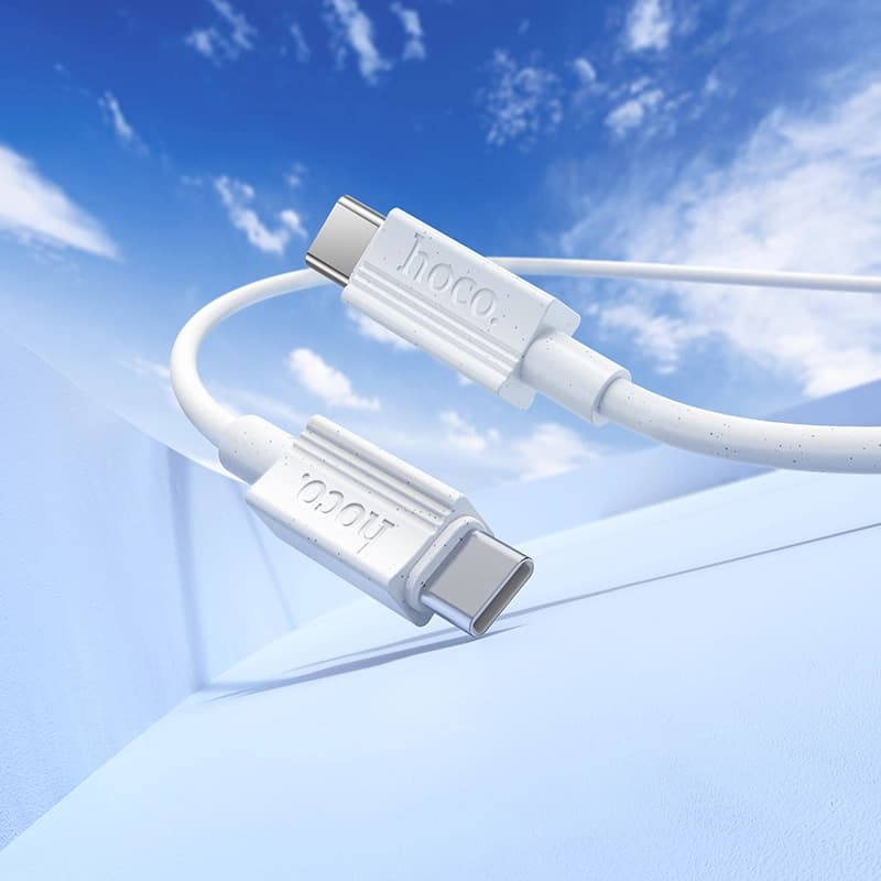 کابل شارژ 60 وات USB-C به USB-C هوکو مدل X107 طول 1 متر — تصویر ۸