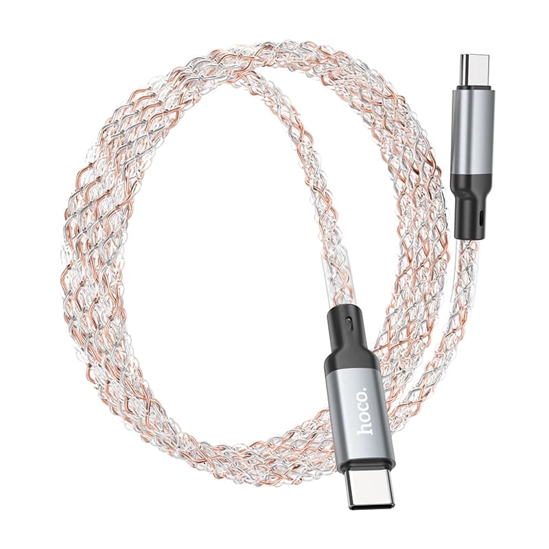 کابل شارژ 60 وات USB-C به USB-C هوکو مدل U112 طول 1 متر — تصویر ۶