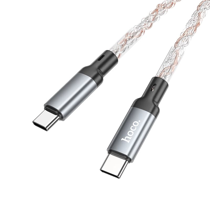 کابل شارژ 60 وات USB-C به USB-C هوکو مدل U112 طول 1 متر — تصویر ۴