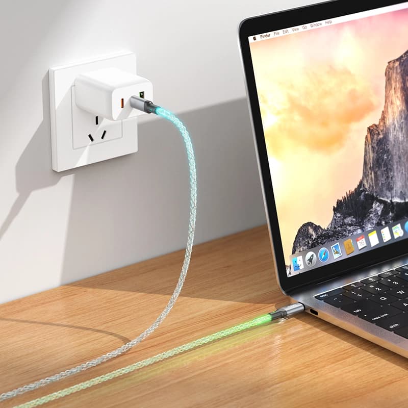 کابل شارژ 60 وات USB-C به USB-C هوکو مدل U112 طول 1 متر — تصویر ۸