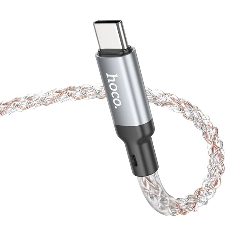 کابل شارژ 60 وات USB-C به USB-C هوکو مدل U112 طول 1 متر — تصویر ۵