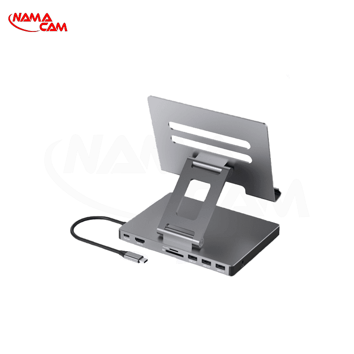 استند و هاب تایپ سی تاشو تبلت و آیپد 8 کاره – Blueendless 4K/60Hz Multifunctional Folding Tablet Type-C Docking 8-in-1
