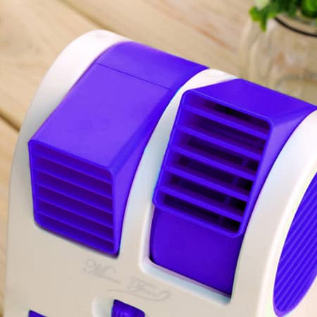 مينی کولر خنک کننده روميزی USB + ژل مخصوص محفظه آب رایگان | نمونه موتور قوی | 4 قسطی✅ — تصویر ۷