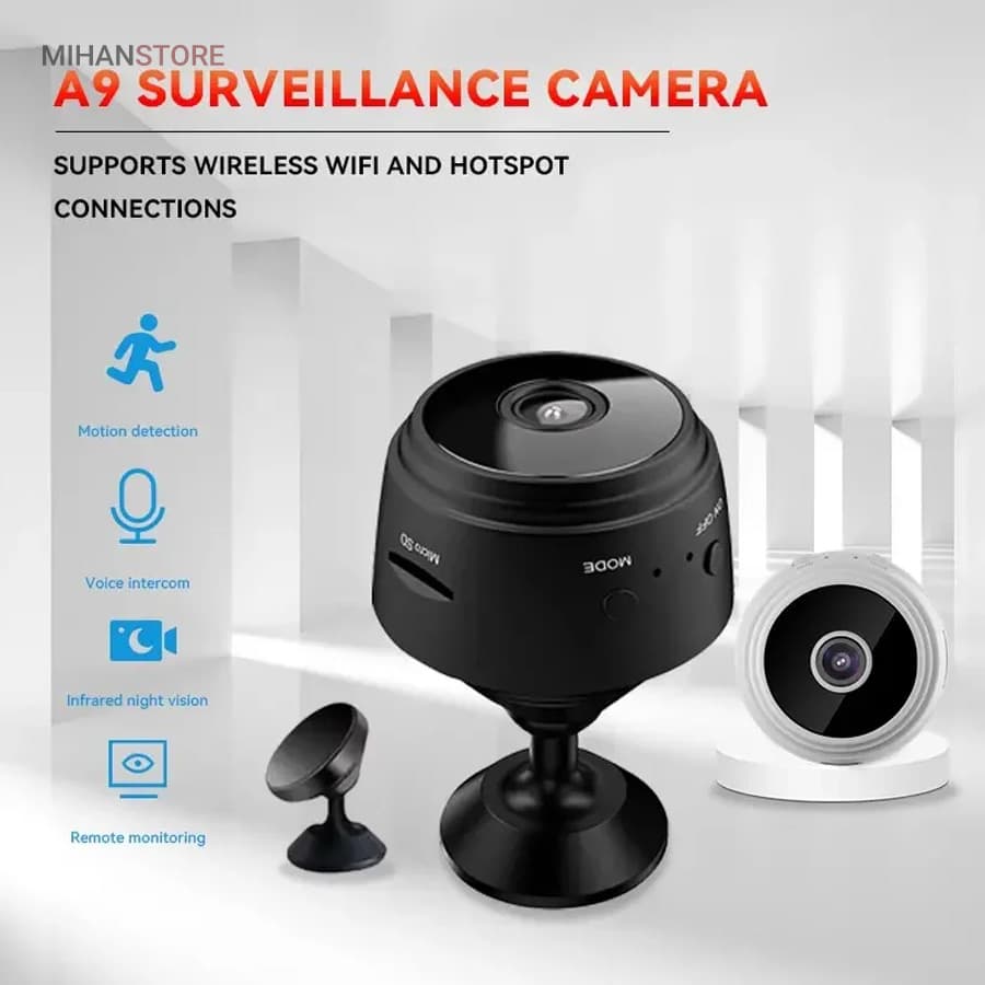 دوربین A9 WiFi | دید در شب و ضبط صدا | فروش ویژه قسطی (محدود)✅ — تصویر ۷