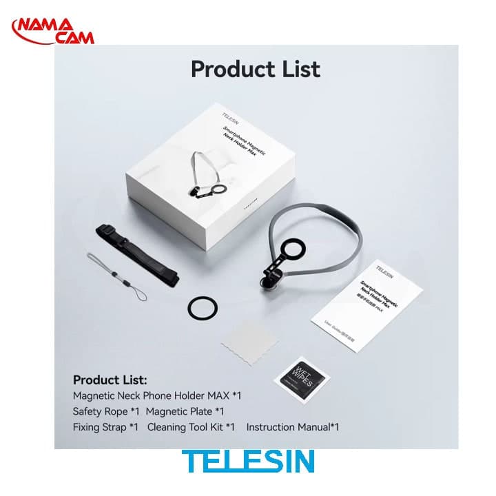 پایه نگهدارنده مغناطیسی موبایل روی گردن ورژن MAX – تلسین — تصویر ۶